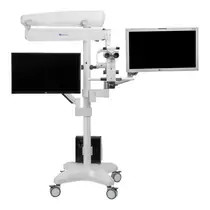 JustVision by Bondent JVMD (3D Semorr NV2000) NEW 3D Naked Eye - операционный микроскоп 3D без очков с плавным изменением увеличения, с объективом с изменяемым рабочим расстоянием (f=180-460), встроенной 4K камерой
