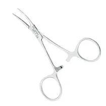 Asa Dental 0501-2 - зажим "Москит" малый, изогнутый, 10 см